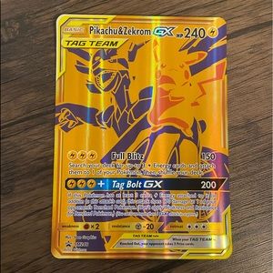 Pokemon Pikachu & Zekrom GX Jumbo Promo SM248